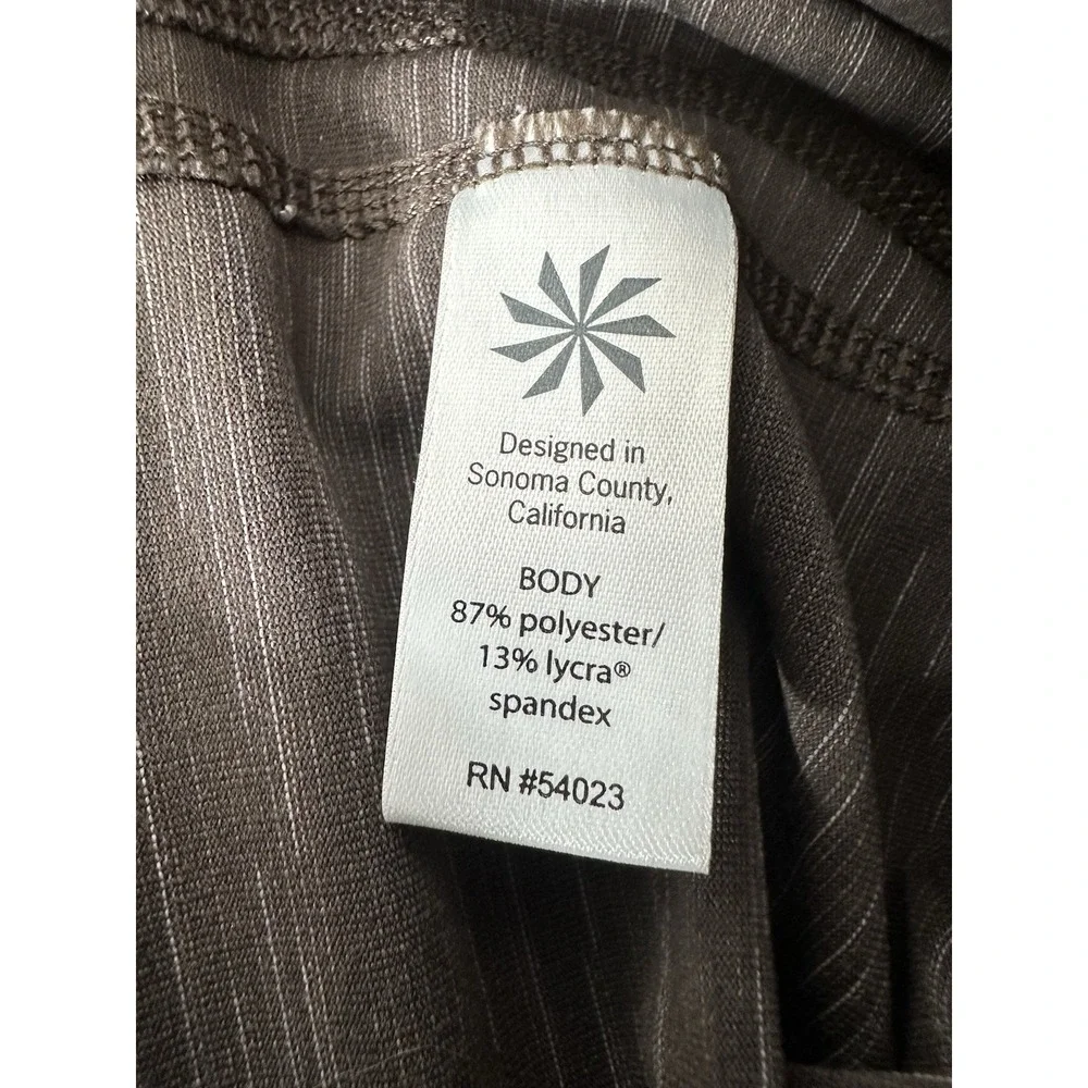 Athleta Leggings Women's Small Brown‎ Athletic Yoga Gym Athleisure Workout - Picture 4 of 6